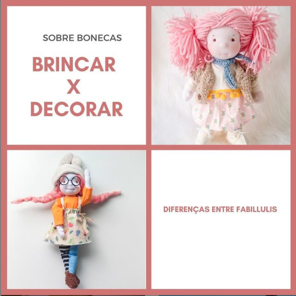 Diferenças entre bonecas decorativas e para brincar